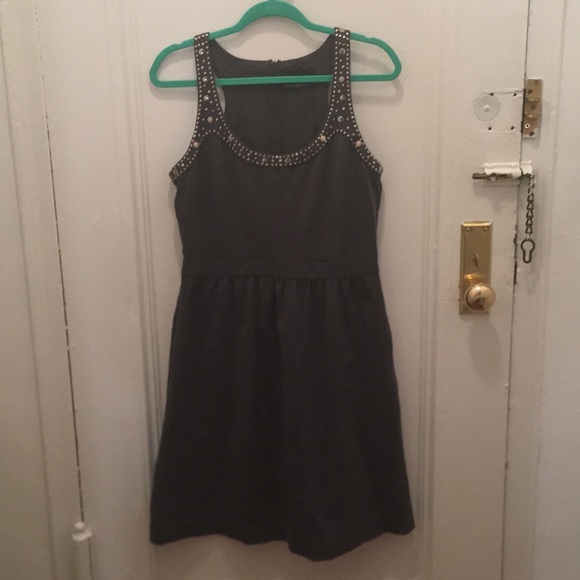 Cynthia Rowley Dresses & Skirts - Gray dress 👗 with studs Cynthia Rowley Dresses & Skirts - Gray dress 👗 with studs